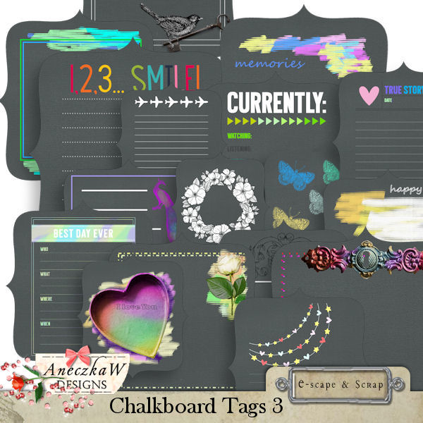 Chalkboard Tags 3 by AneczkaW - Click Image to Close