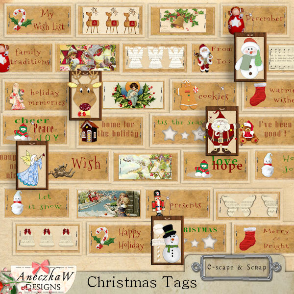 Christmas Tags by AneczkaW - Click Image to Close