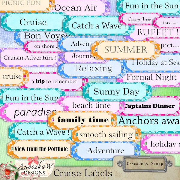 Cruise Labels by AneczkaW - Click Image to Close