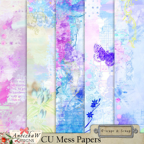 Cu Mess Papers by AneczkaW - Click Image to Close