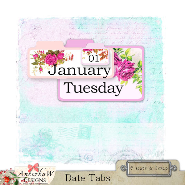 Date Tabs by AneczkaW - Click Image to Close