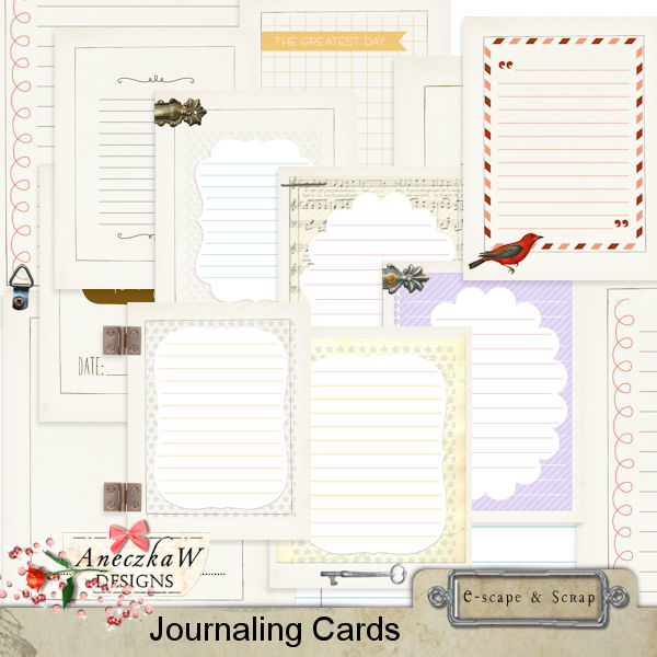 Journaling Cards by AneczkaW - Click Image to Close