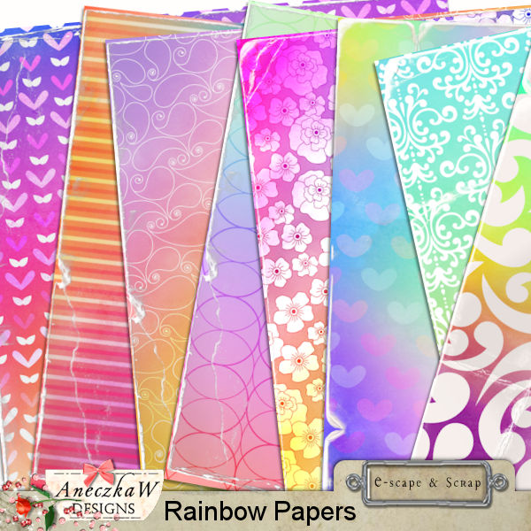 Rainbow Papers by AneczkaW - Click Image to Close