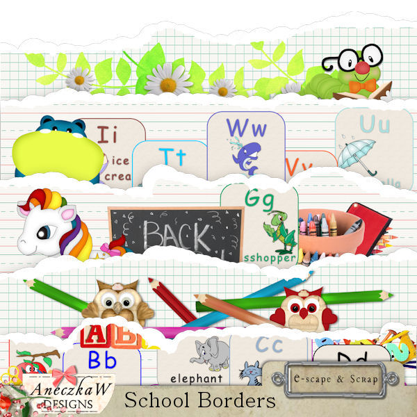 School Borders by AneczkaW - Click Image to Close