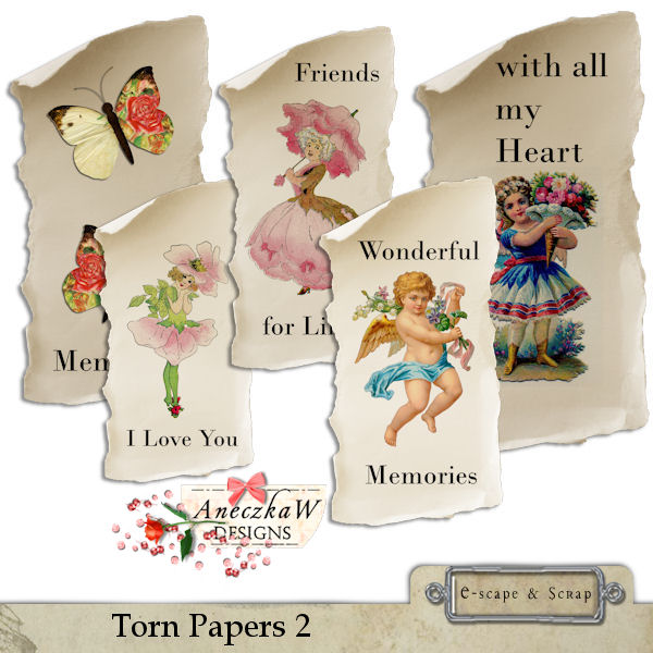 Torn papers 2 by AneczkaW - Click Image to Close