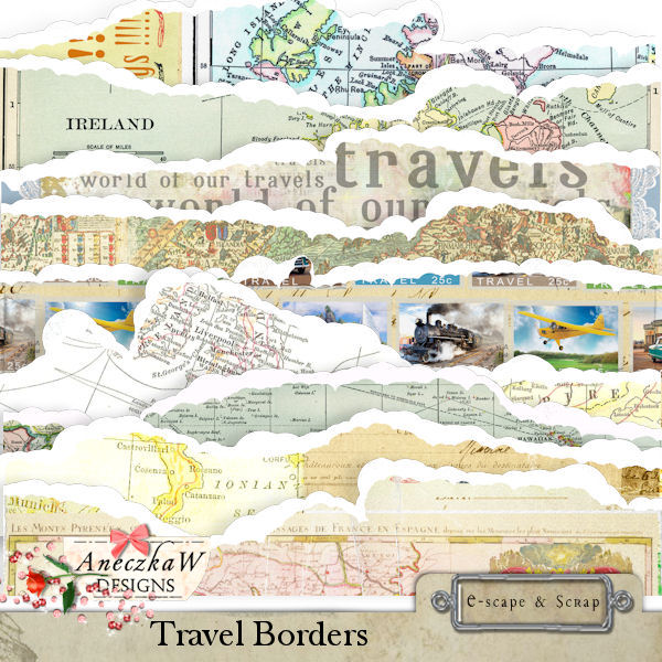 Travel Borders by AneczkaW - Click Image to Close