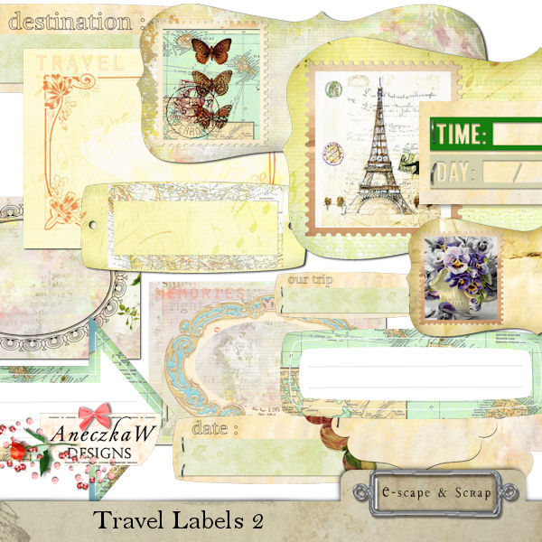 Travel Labels 2 by AneczkaW - Click Image to Close