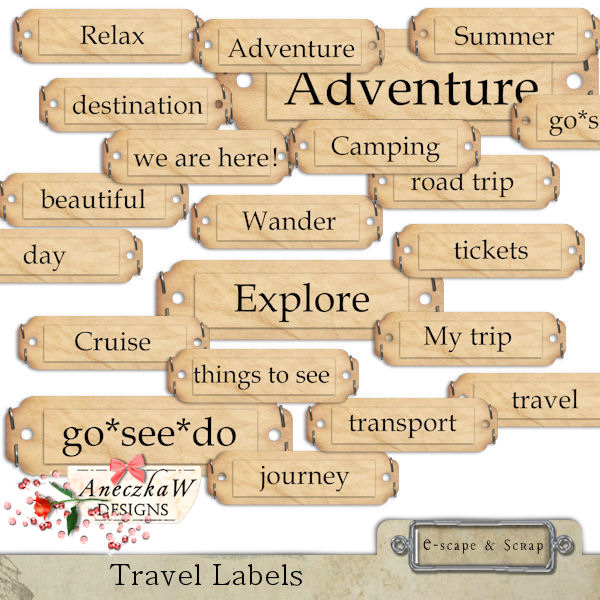 Travel Labels by AneczkaW - Click Image to Close