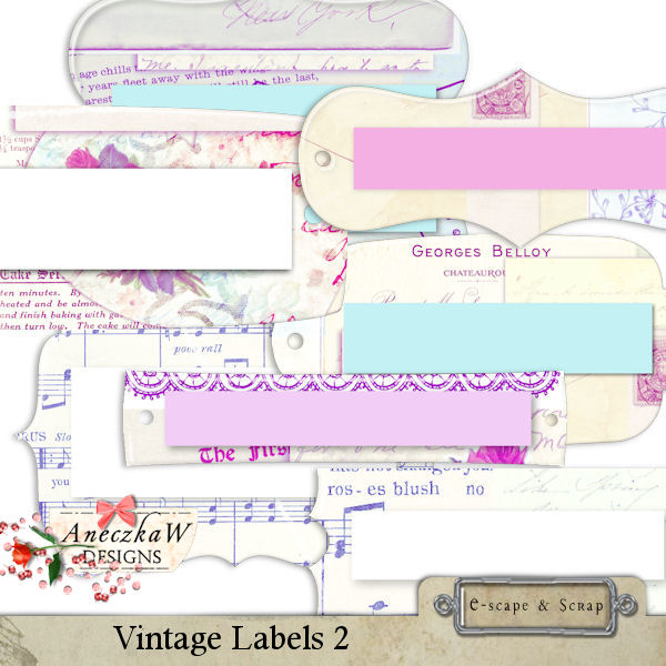 Vintage Labels 2 by AneczkaW - Click Image to Close