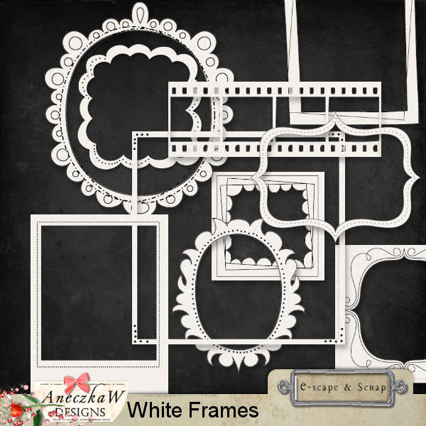White Frames by AneczkaW - Click Image to Close