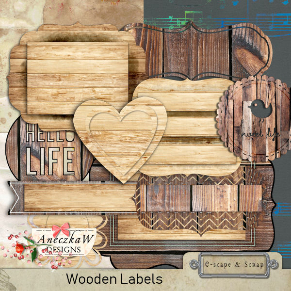 Wooden Labels by AneczkaW - Click Image to Close