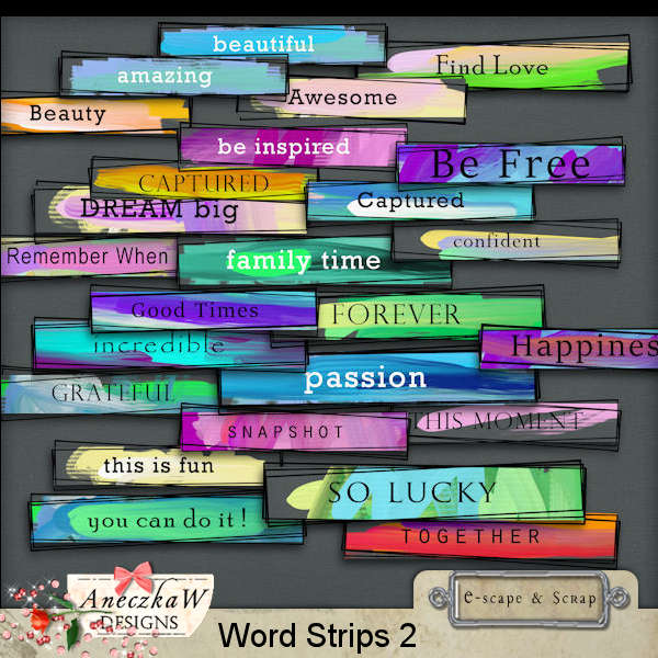 Word Strips 2 by AneczkaW - Click Image to Close