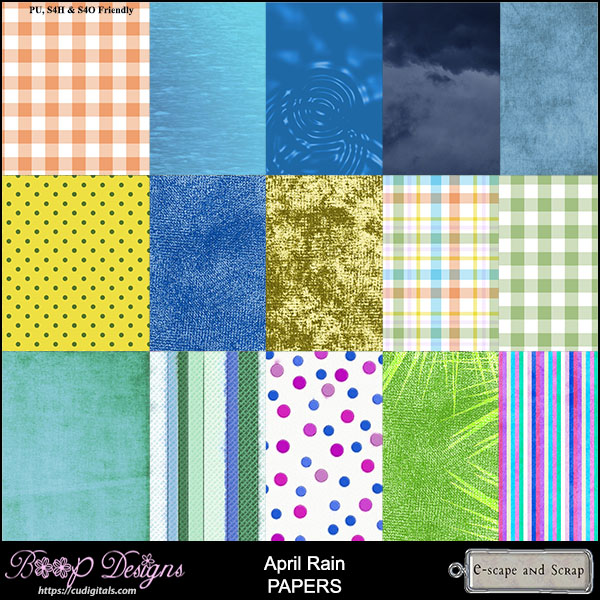 April Rain Papers by Boop Designs - Click Image to Close