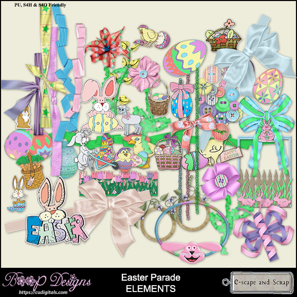 Easter Parade Elements by Boop Designs - Click Image to Close