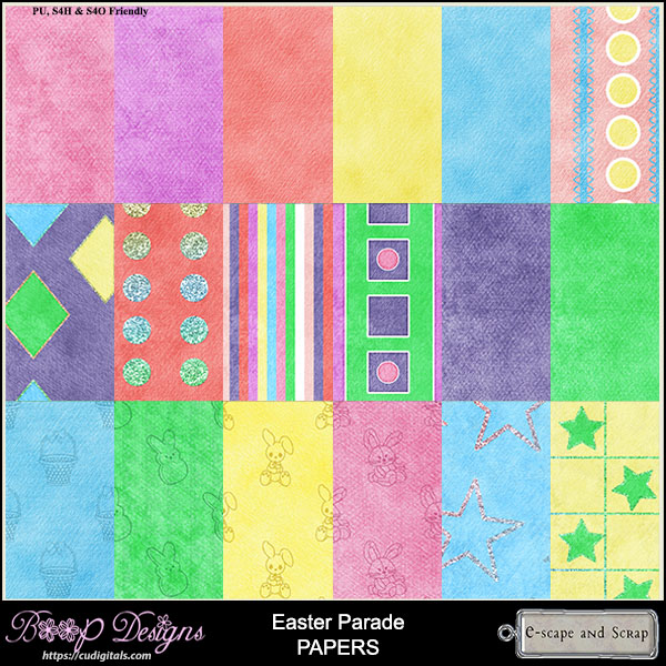 Easter Parade Paper Pack by Boop Designs - Click Image to Close