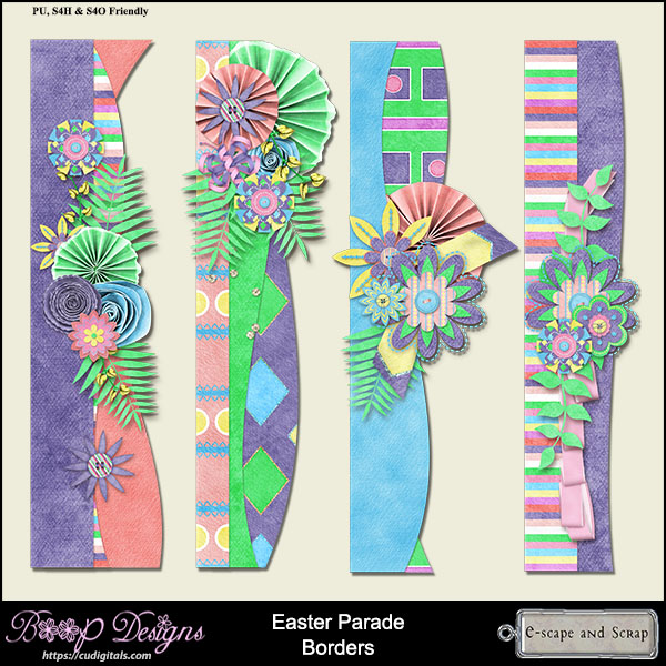 Easter Parade Borders by Boop Designs - Click Image to Close