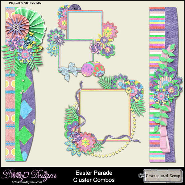 Easter Parade Cluster Combos by Boop Designs - Click Image to Close