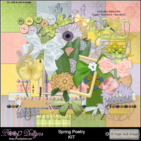 Spring Poetry Kit by Boop Designs - Click Image to Close