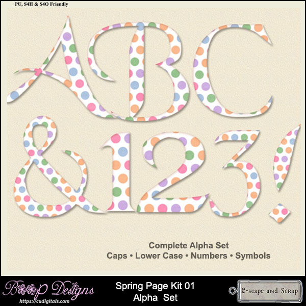 Spring PAGE Kit 01 ALPHA by Boop Designs - Click Image to Close