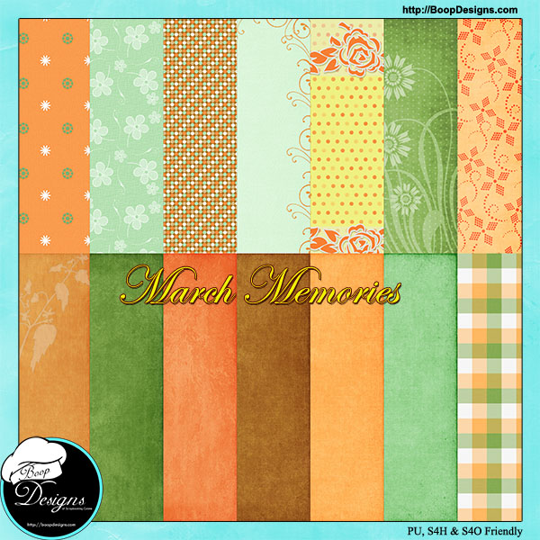 March Memories PAPERS by Boop Designs - Click Image to Close