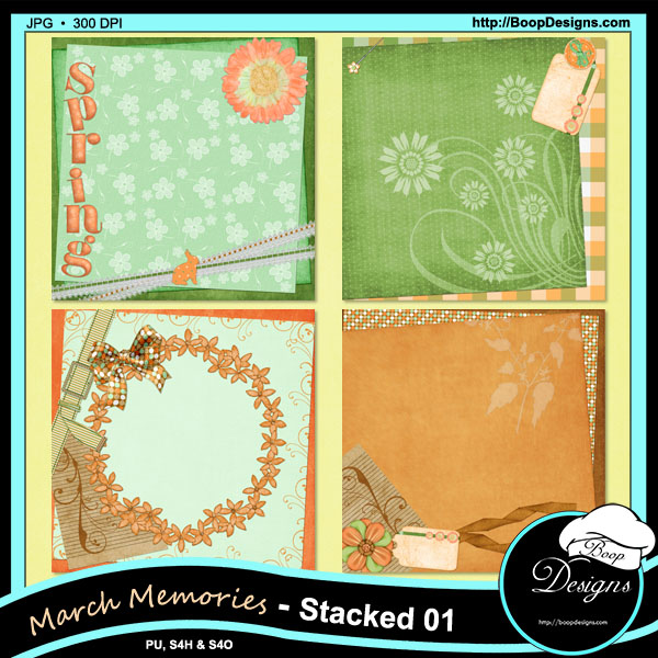 March Memories Stacked PAPERS 01 by Boop Designs - Click Image to Close