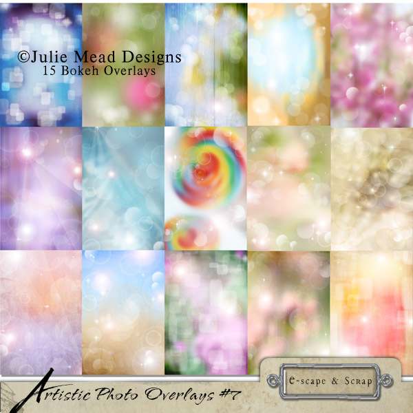 Artistic Photo Overlays Set 7 by Julie Mead - Click Image to Close