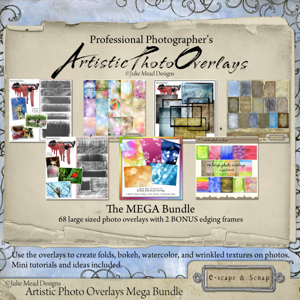 Artistic Photo Overlays Mega Bundle Pro Pack by Julie Mead - Click Image to Close