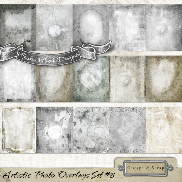 Artistic Photo Overlays Set 8 PRO by Julie Mead - Click Image to Close