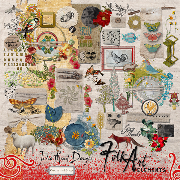 Folk Art Kit by Julie Mead - Click Image to Close