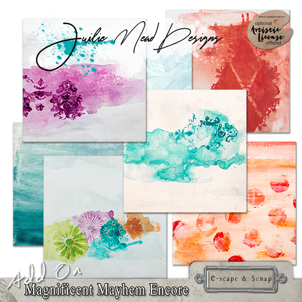 Magnificent Mayhem Encore Background Add On by Julie Mead - Click Image to Close