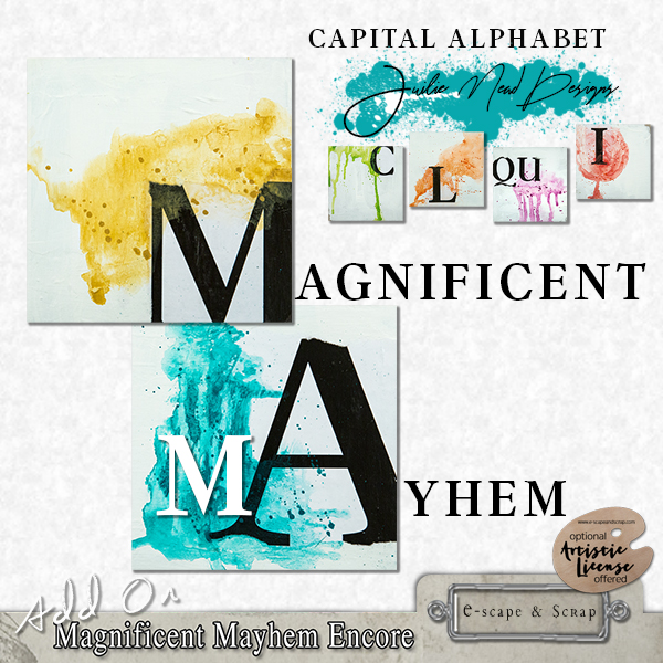 Magnificent Mayhem Encore Alpha Boards by Julie Mead - Click Image to Close