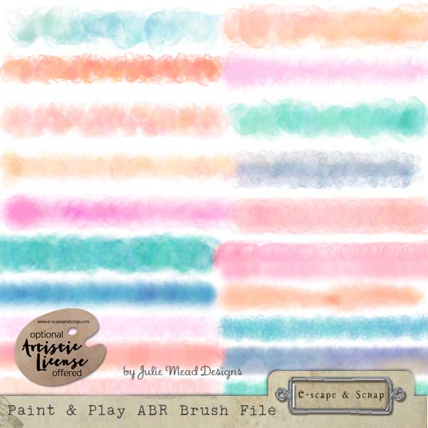 Paint and Play Brushes - ABR format by Julie Mead - Click Image to Close