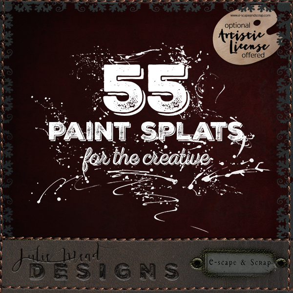 55 Paint Splats for the Creative by Julie Mead - Click Image to Close