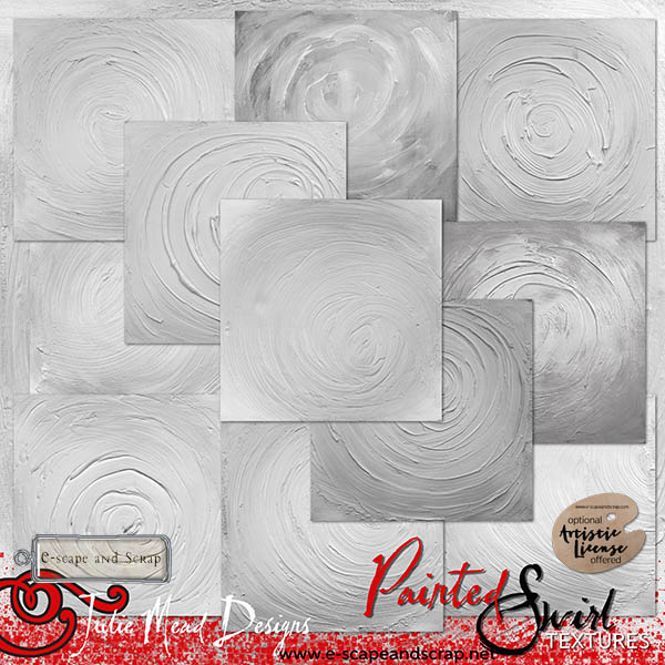 Painted Swirl Backgrounds Textures by Julie Mead - Click Image to Close