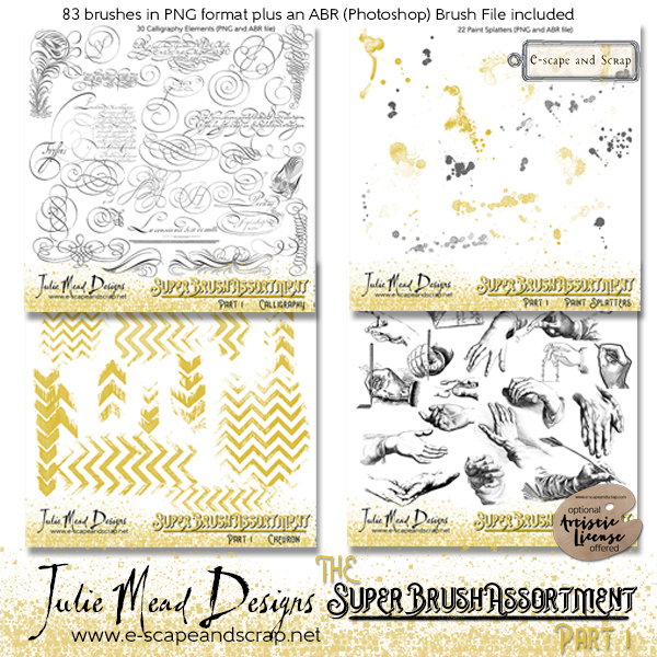 The Super Brush Assortment Set 1 by Julie Mead - Click Image to Close