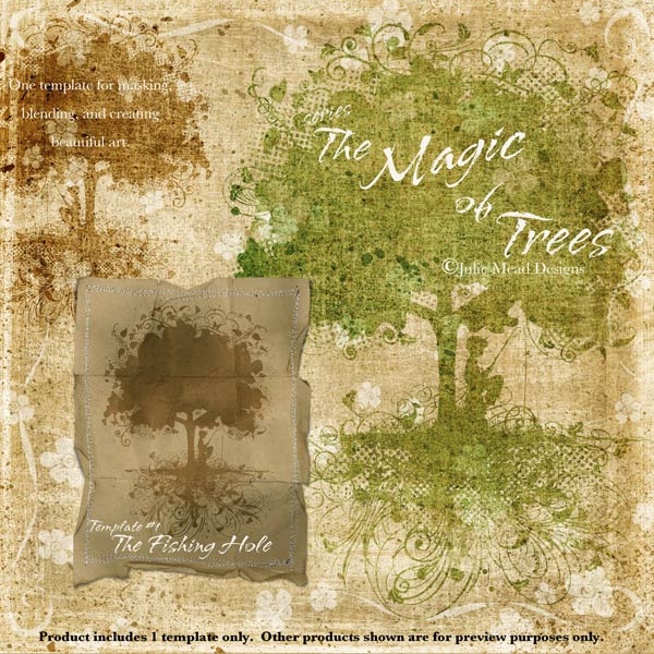 The Magic of Trees Series The Fishing Hole by Julie Mead - Click Image to Close