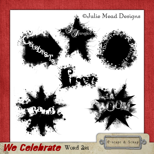 We Celebrate Word Art by Julie Mead - Click Image to Close