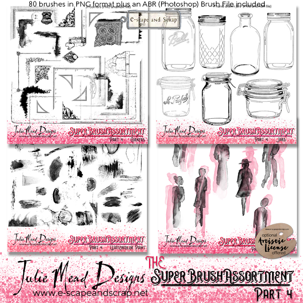 The Super Brush Assortment Set 4 by Julie Mead - Click Image to Close