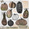 Zen Pumpkins Brushes And PNGS PU-CU by The Busy Elf
