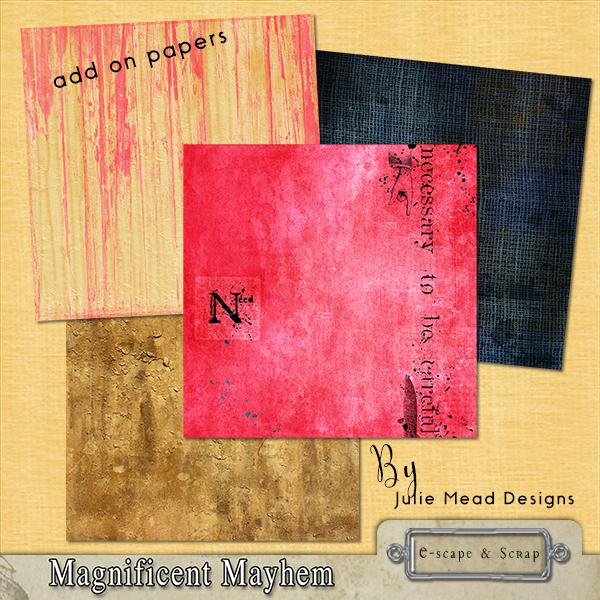Magnificent Mayhem Add-On Backgrounds by Julie Mead