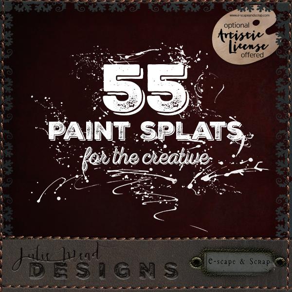 55 Paint Splats for the Creative by Julie Mead