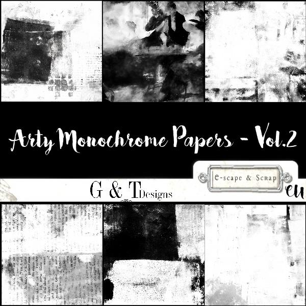 Arty Monochrome Papers 2