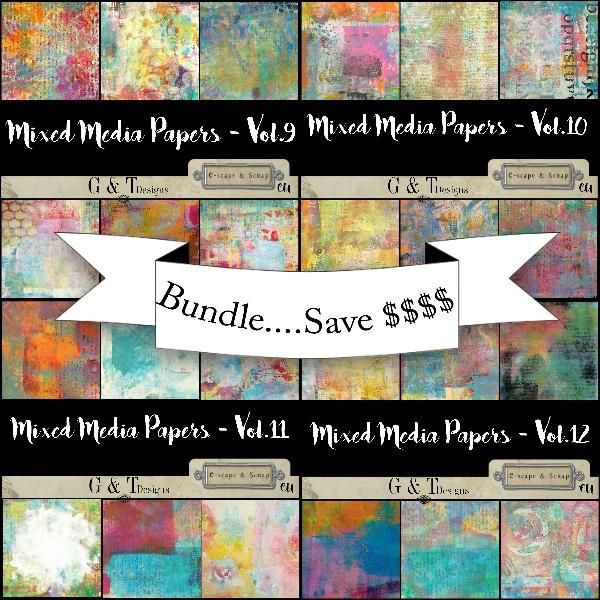 Mixed Media Papers - Bundle 9-12