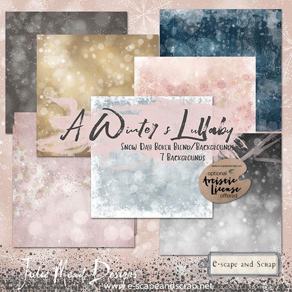 A Winter Lullaby Add-On Snow Day Bokeh Blenders by Julie Mead