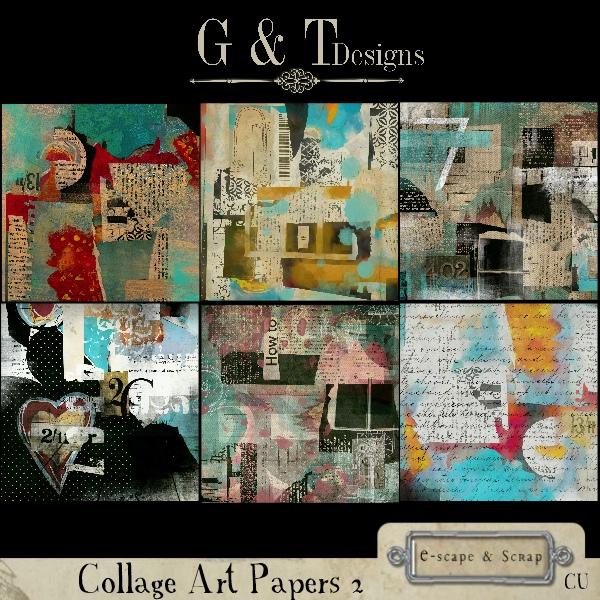 Collage Art Papers 2