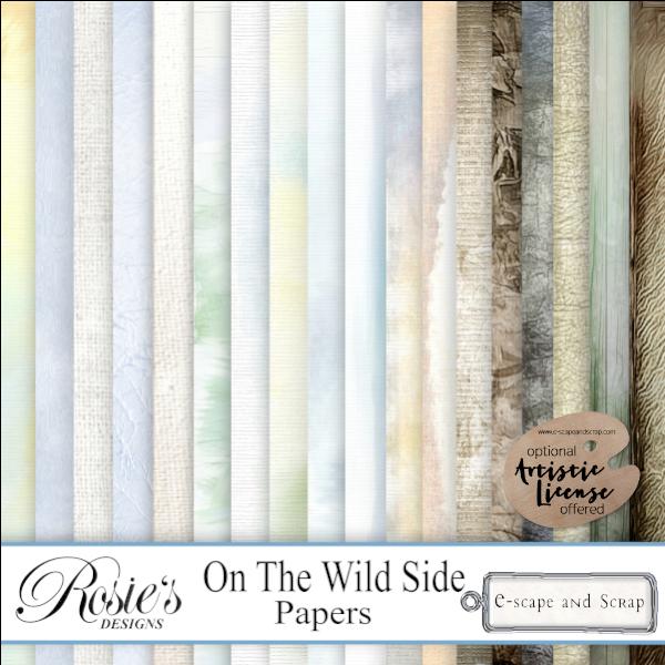 On The Wild Side Papers by Rosie's Designs