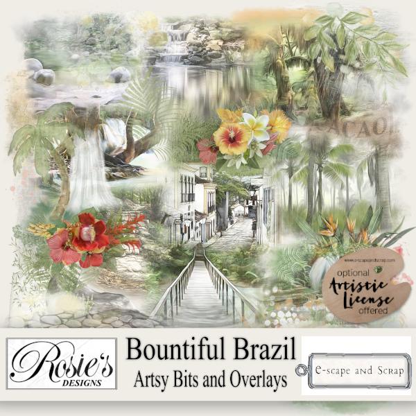 Bountiful Brazil Artsy Bits by Rosie's Designs