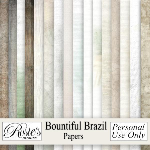 Bountiful Brazil Papers by Rosie's Designs