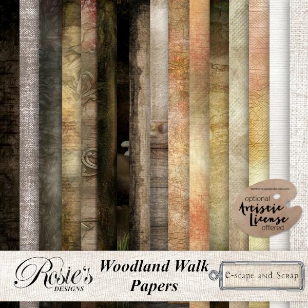 Woodland Walk Papers by Rosie's Designs