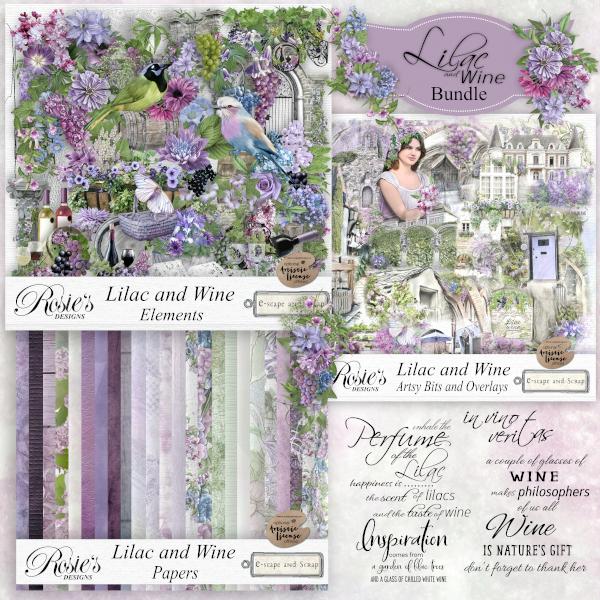 Lilac and Wine Bundle by Rosie's Designs